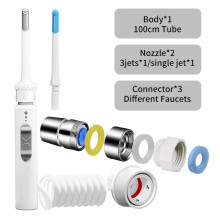 (A) Nuevo grifo irrigador bucal portátil limpiador de dientes irrigador bucal con presión ajustable
