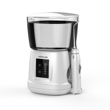 Irrigador bucal eléctrico (BLANCO) con tanque de agua grande de 1000 ml, ideal para higiene bucal, uso de hilo
