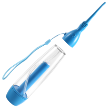 Nuevo irrigador bucal portátil Limpia la boca Enjuaga tus dientes Irrigación manual con agua Hilo dental