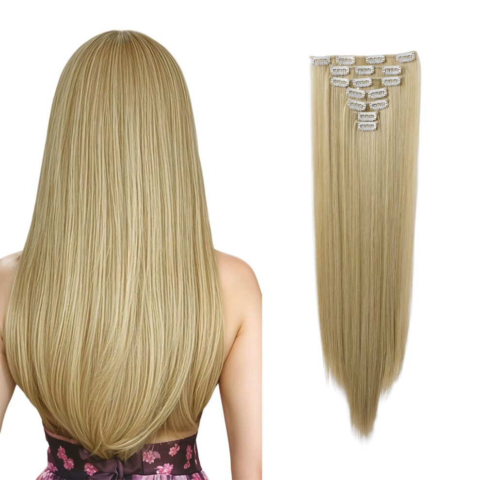7Pcs Clip-In Straight Hair Extensions