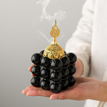 (Golden, 1pc) Square Ceramic Incense Burner, Modern Desktop Incense Burner, Room Scents, Home Fragrance Holder for Home Office Desktop Decoration