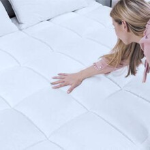 (Super King) Hotel Quality Mattress Topper 10cm/4Inch Deep Toppers - Box Stitch Fluffy Topper Ultra Bounceback Comfy Mattress Topper Plush