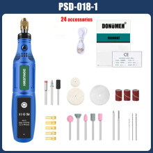 (PSD-018-1-group1) Mini taladro inalámbrico para grabado y pulido, kit de herramientas rotativas recargable por