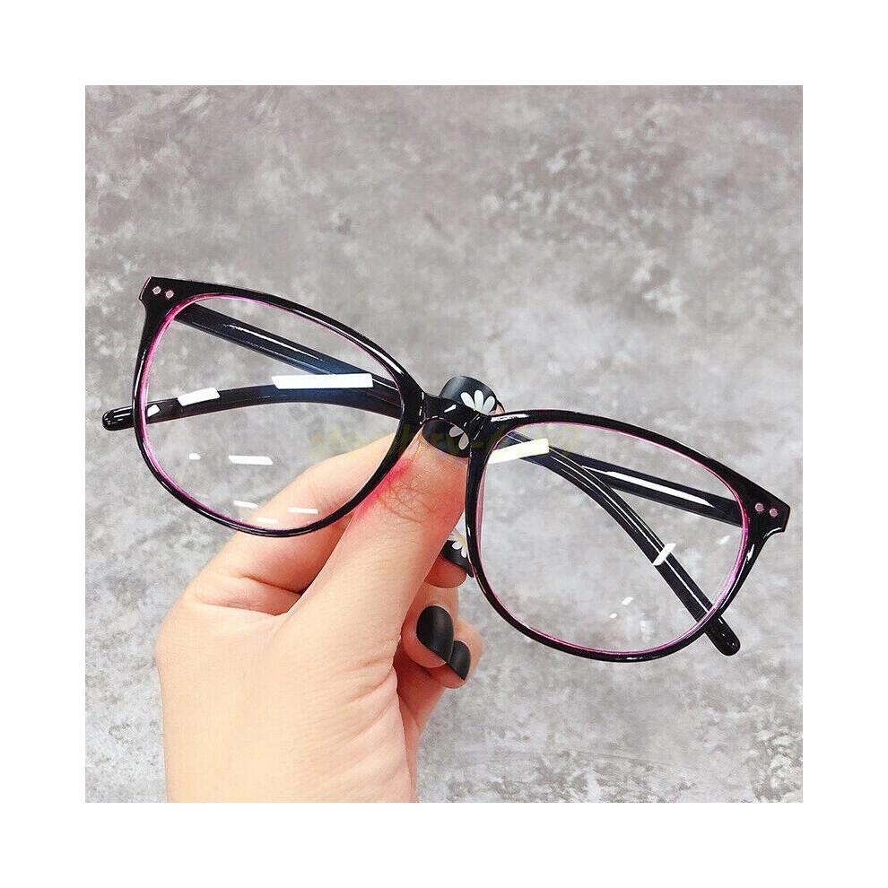 (Black red, -250) Glasses Round Frame Myopia Glasses Women Men Black -1.0 -2.0 -3.0 -4.0-image-OPC-PHFH9N6-NEW