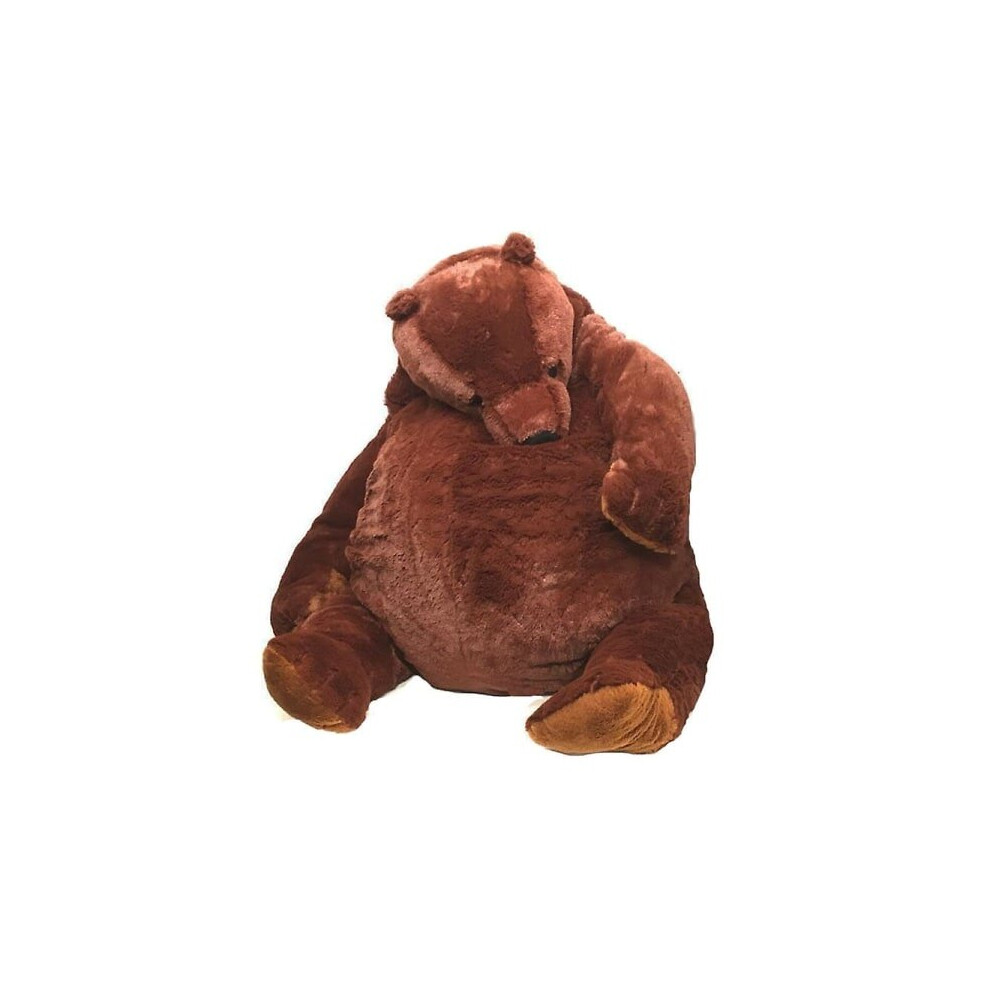 Ours en peluche géant imitation ours brun 40/100 cm, coussin doux, cadeau d'anniversaire pour fille