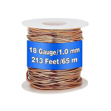 99,9 % mŕtvy mäkký medený drôt 18 Gauge / 1 mm priemer 213 stôp / 65 m 1 lb cievka z čistého medeného