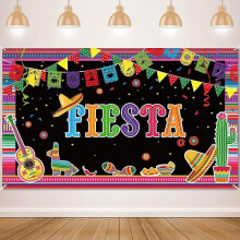 Mexická Fiesta Pozadie Mexický Narodeninový Banner Cinco De Mayo Téma Party Dekorácia Príslušenstvo