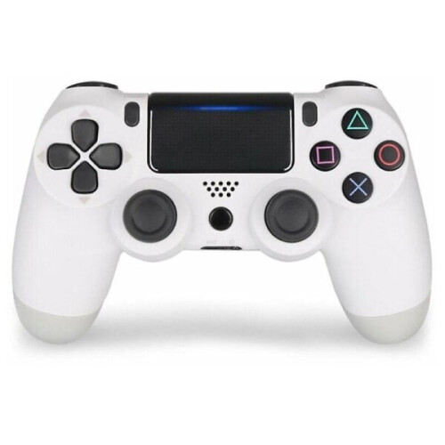 Fourth Generation PS4 Wireless Bluetooth Gamepad, White PS4 Easy Charging Handle