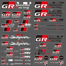 Samolepky na auto Znak loga Gazoo Racing GR, samolepky na auto - samolepky do interiéru vozidla GR-5
