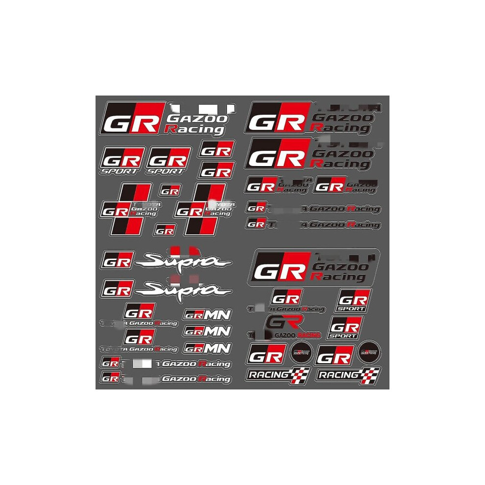 Autostickers Gazoo Racing GR Logo-embleem, autostickers - voertuiginterieurstickers GR-5