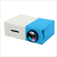 Proyector 1pc Mini Proyector Azul LED Teléfono Móvil Video Proyector Full HD para Cine en Casa al Aire Libre