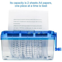 Paperinsilppuri Vakio A4-paperisilppuri Kannettava paperisilppuri Käsisilppuri Asiakirja myös silppua