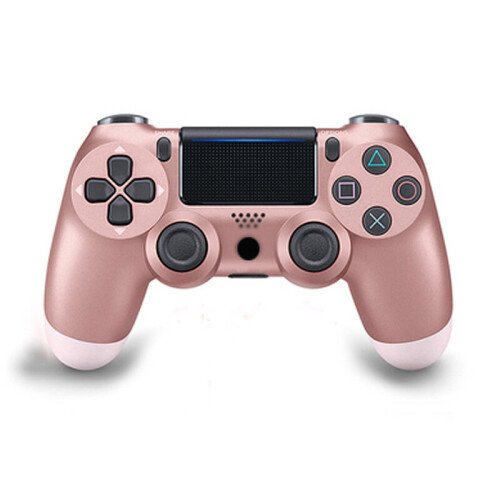 PS4 Six-Axis Dual Vibration Bluetooth Wireless Controller Rose Gold.