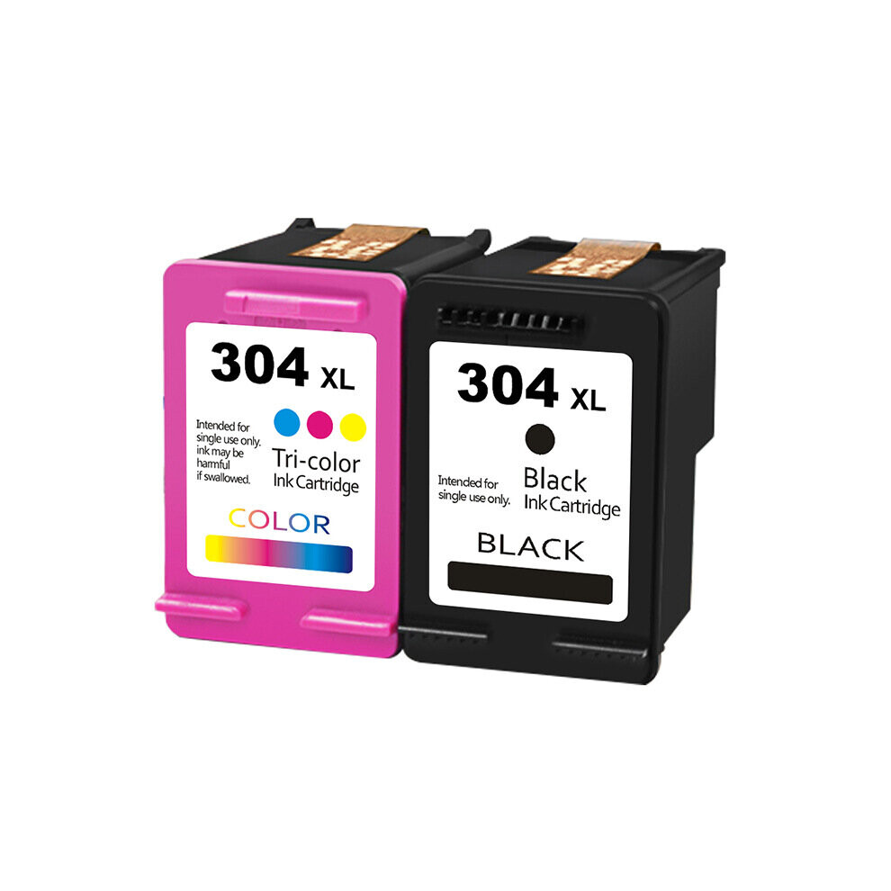 Cartouche d'encre 304 XL, pack combiné de cartouches d'encre de remplacement pour cartouches d'encre HP 304 noires