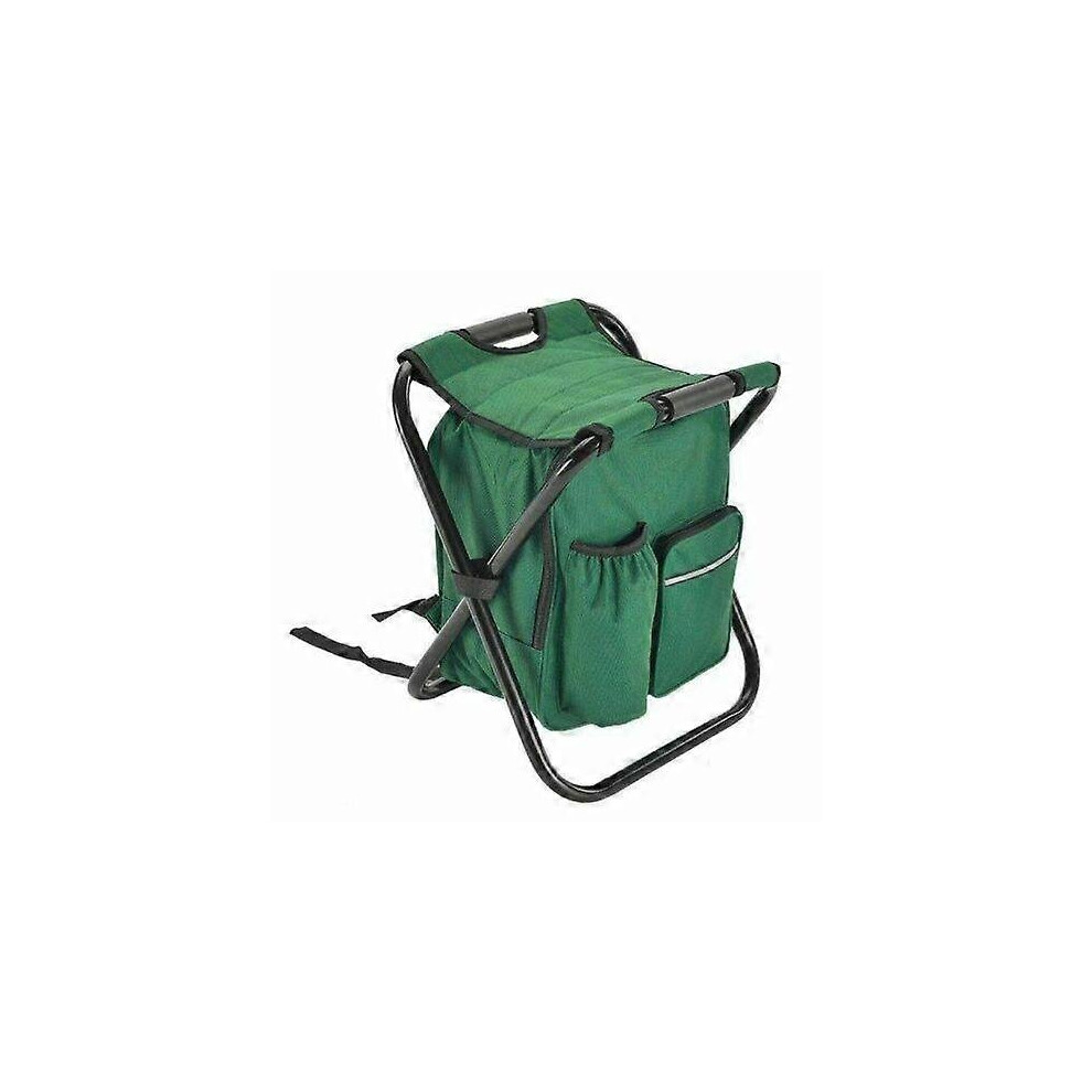 Chaises de camping, sacs à dos pliables portables, glacières, sac à dos de pêche, charge 150 kg, vert
