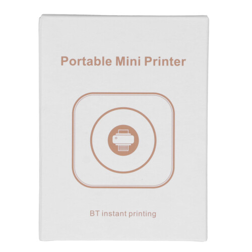 Mini Printer White Mini Pocket Printer Bluetooth Thermal Label P