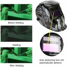Automatik Schweißhelm - Schweißmaske mit einstellbarem Tönungsfilter DIN9-13 für MIG TIG MAG Lichtbogenschweißen