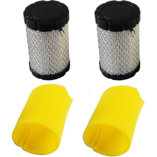 Luftfilterersatz Briggs & Stratton 796031 (591334 oder 594201) Plus 797704 Schaumstoff-Primärfilter (Packung mit