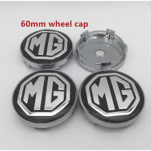 4kpl Mg-logo 56mm 60mm auton pyörän napakorkki hartsi tunnusmerkki tarratyyliset tarvikkeet 60mm musta