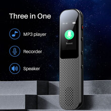 Diktiergerät Diktiergeräte, Digitales Diktiergerät, 32 GB, Sprachaktivierung, MP3-Player, Rauschunterdrückung,