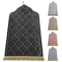 Rutschfeste Gebetsmatte aus Flanell für Gottesdienste und Reisen – weiche, tragbare Matte als Ramadan-Geschenk