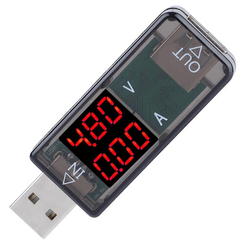 Notstromversorgung ("Power Bank") USB-Farb-LCD-Voltmeter Amperemeter Strommessgerät Multimeter Ladegerät USB-Tester