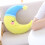 Almofada de lua amarela em forma de lua, brinquedo de pelúcia, decoração C 1