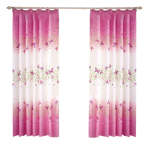 Cortinas de borboleta para quarto de bebê