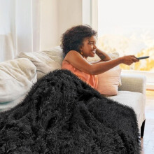 Kuscheldecke 160x200 cm, Superweiche und flauschige Wolldecke, Hochwertiges Kunstfell, Warm und Bequem, Sofa,