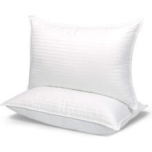 paketteja raidallisia tyynyjä, Hotel Quality Satin Pillow ontolla kuidulla