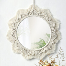 Boho Mirror Mirror Boho Mirror Art Decor Makrame Koriste