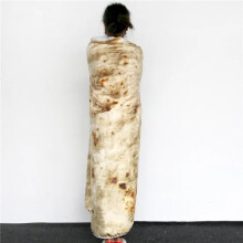 Cobertor de burrito de 120 cm, cobertor de taco para crianças e adultos, cobertor redondo de sofá, cobertor