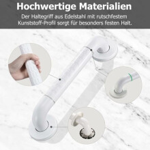 Rutschfester Badewannengriff, 30 cm Wandmontierter Dusch-/Toiletten-Sicherheitsgriff, Unterstützung für Kinder,