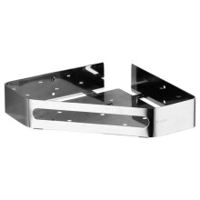 Étagère de douche d'angle en acier inoxydable 304 poli, étagère de salle de bain triangulaire argentée, 2 pièces