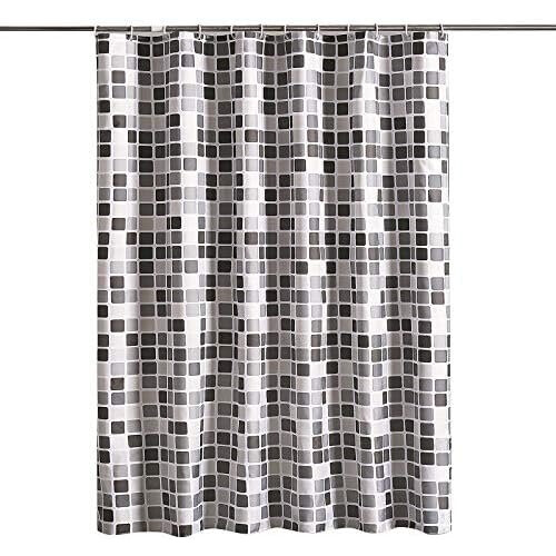 Shower Curtains Bathroom Curtains Mosaic Pattern Mold Resistant