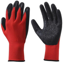 Ein robustes Set rutschfester Arbeitshandschuhe mit Latexbeschichtung, ideal für Wartung, Gartenarbeit, Heimwerken,