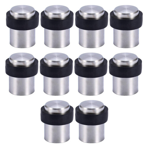 10 x Deurstopper voor vloer 4,5 cm RVS Deurstopper Deur