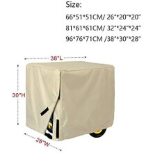 Protective cover for gasoline generator - from the sun - portable