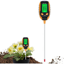 Bodenmessgerät, 5-in-1-Digital-Bodenfeuchtemessgerät für Pflanzen mit pH-Wert/Temperatur/Luftfeuchtigkeit/Licht/Umgebungsfeuchtigkeit