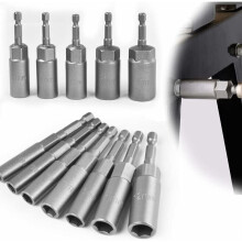 12-tlg. magnetische Schraubendreher-Einsätze 6-19 mm Chrom-Vanadium-Legierungsstahl Schlagschrauber-Einsätze magnetische