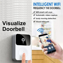 Draadloze deurbel verbonden met bewakingscamera, Wi-Fi slimme camera, video-opname, deurbel (type C), meerdere