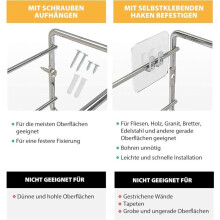 Gewürzregale aus Metall – 2er-Set – für Gewürze als Küchenregal, Schrankeinlage, Organizer, Badezimmerregal, Dekoration