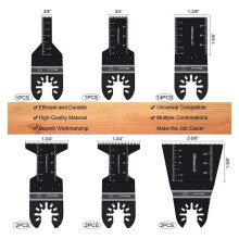 Kit de scies oscillantes à faire soi-même, 31 pièces, disques de coupe multifonctions pour le travail du bois