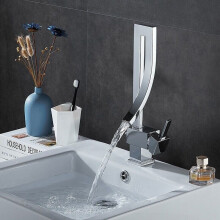 Wasserhahn Messing Waschbecken Wasserhahn Mode Stil Einfache Mode Bascade Waschbecken Wasserhahn Heiß Kalt Badezimmer