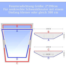 Centraal draairaam isolatiedoek, raamafdichting voor mobiele airconditioner, set afdichtingsdoeken voor mobiele