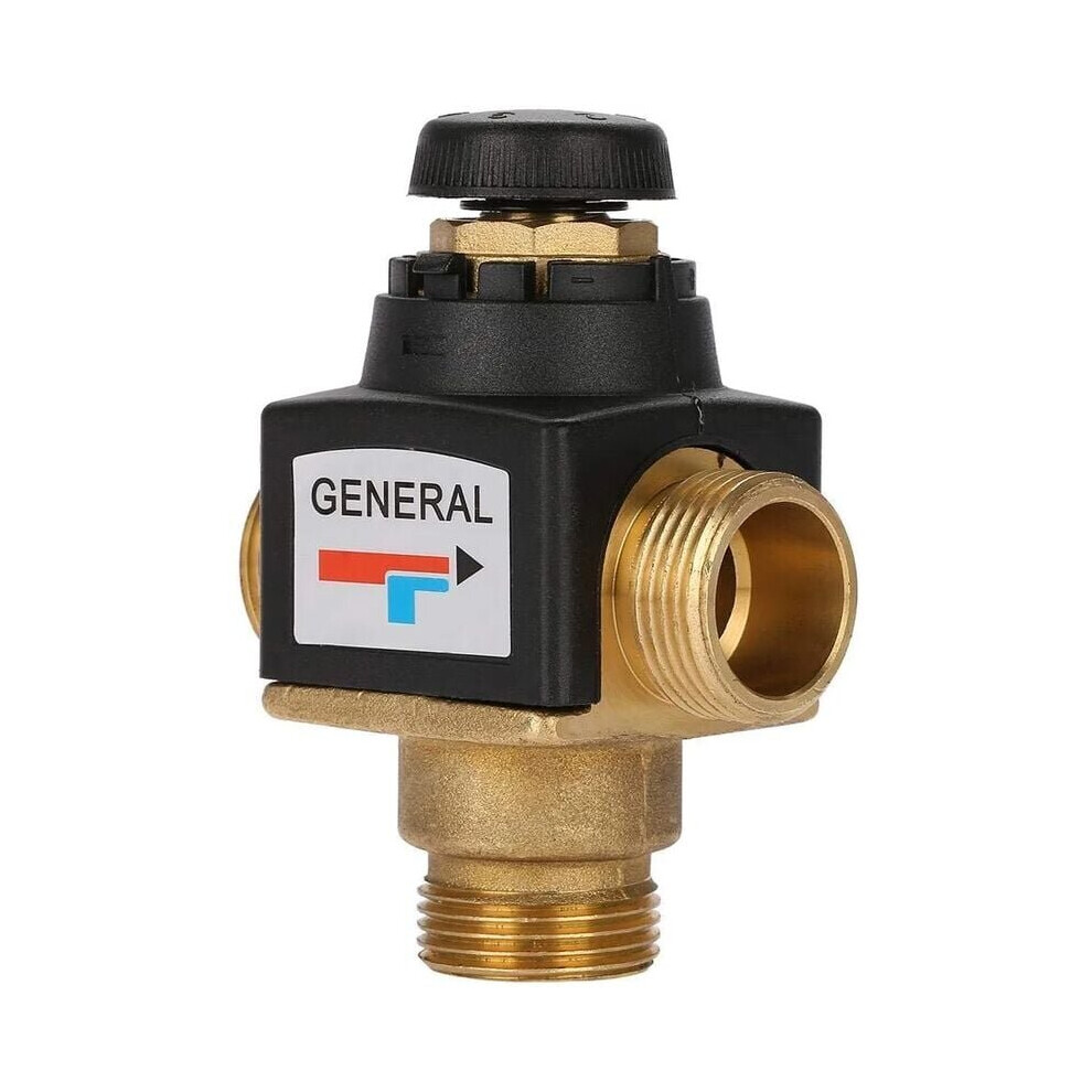 Mitigeur thermostatique pour chauffe-eau solaire en laiton avec filetage extérieur 3 voies DN20, mitigeur thermostatique