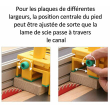 Poignée de sécurité 3D pour scie à table réversible, scie à ruban, protection de règle de poussée pour le travail
