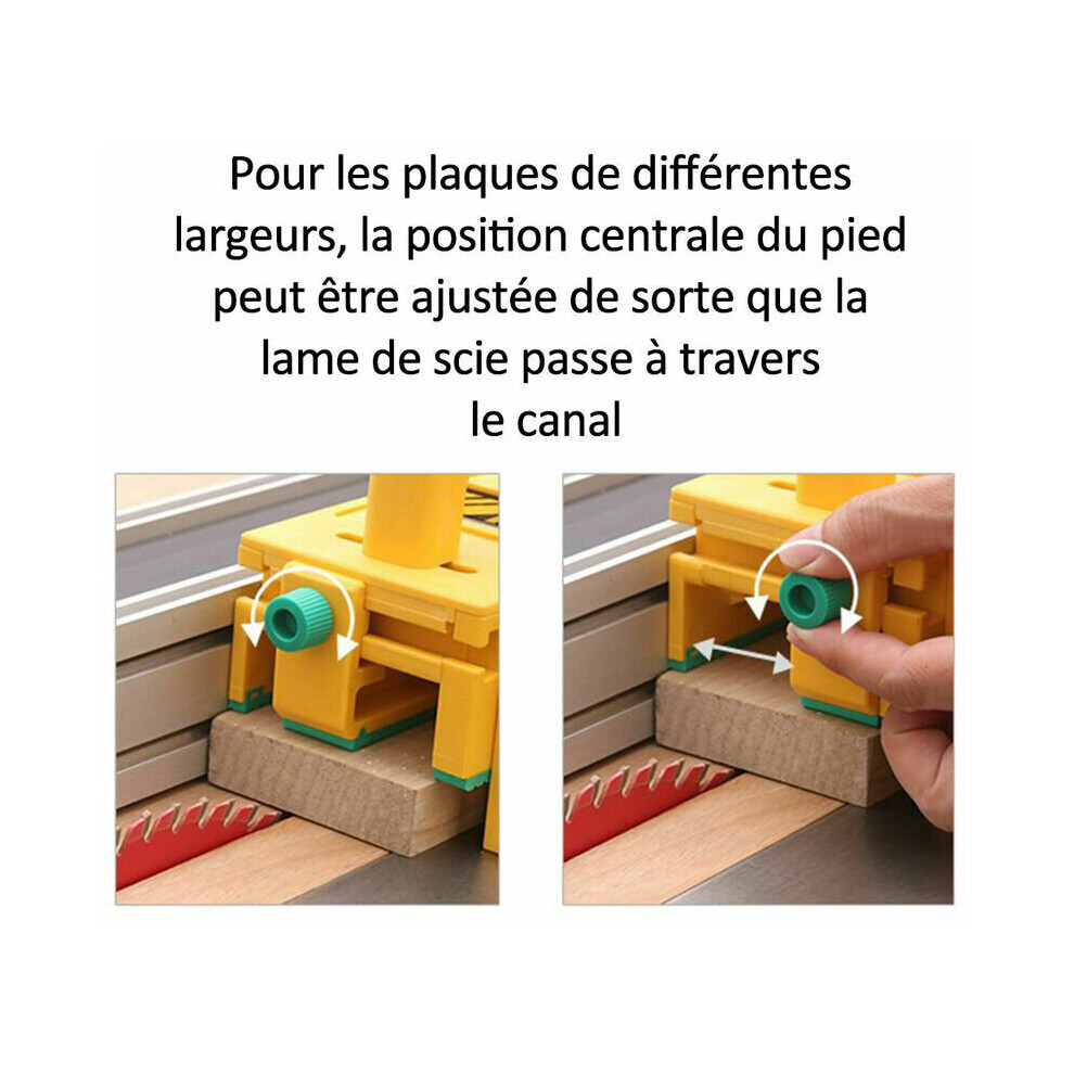 Poignée de sécurité 3D pour scie à table réversible, scie à ruban, protection de règle de poussée pour le travail