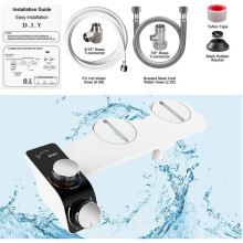 Electric Bidet Cleaner Smart Toilet Lid Flush Nozzle with Self-Cleaning Water Bidet Nozzle for Toilet Attachment