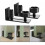 Candyse 2 Pcs Multi Function Barn Door Bottom Floor Guide Adjustable Roller Floor Guide for Sliding Doors- 1